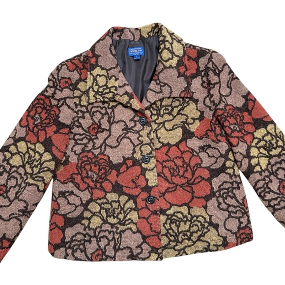Pendleton Jackets & Blazers - Pendleton Blazer Jacket Wool Blend Floral L Large